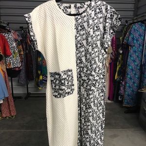 African print Ankara short-sleeve pencil dress